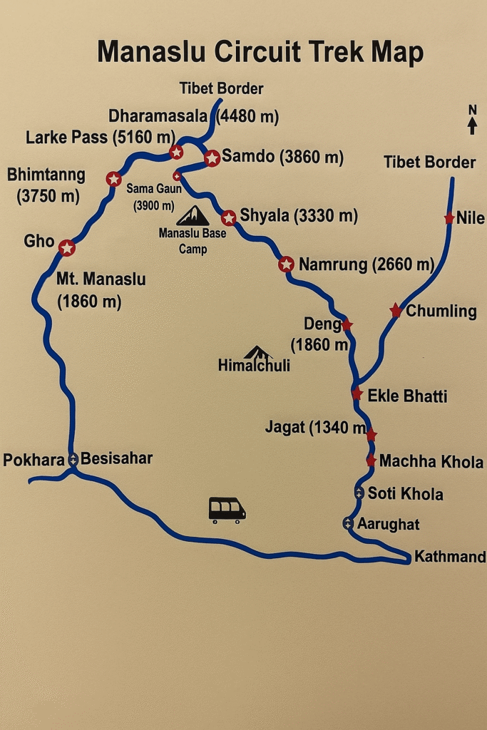 Manaslu Map