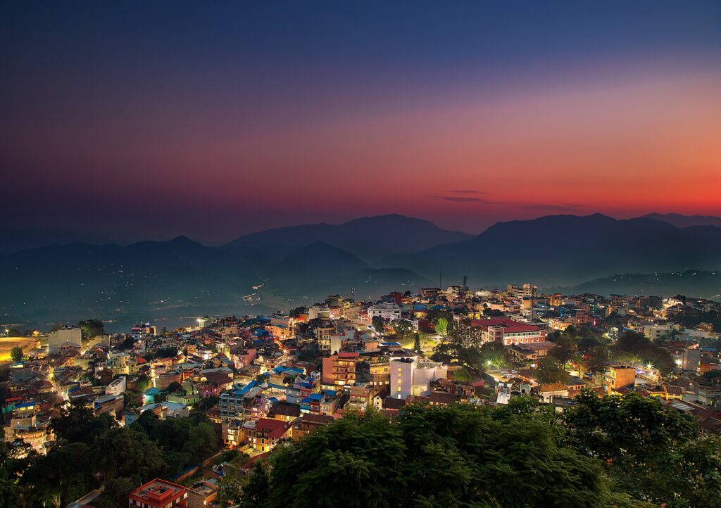 Evening View of Tansen