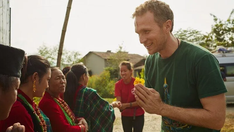 interaction with local nepalese people via nepal tour guide