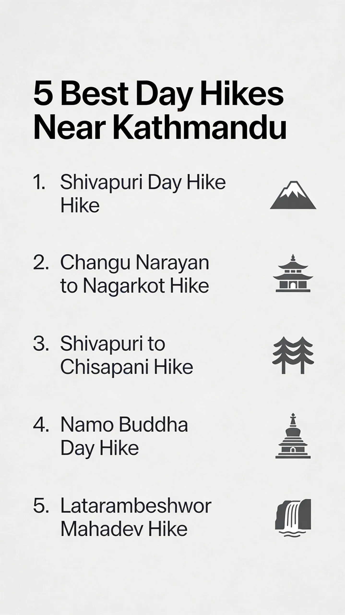 5 best hiking in Nepal