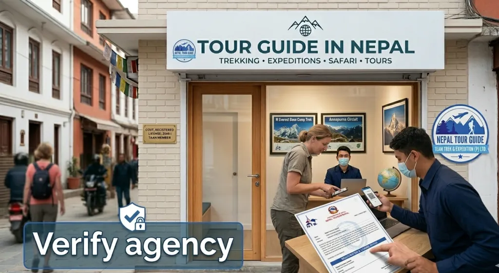 Travel agency at kathmandu