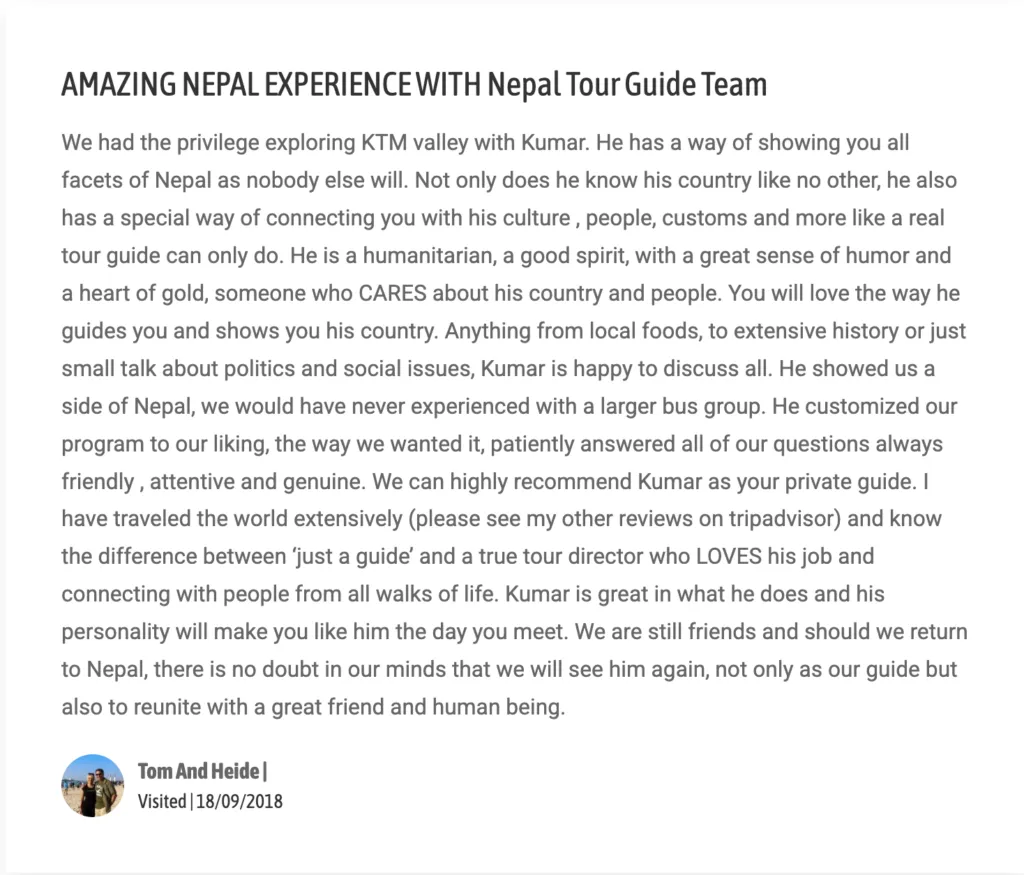 Our existing customer By Tom and Heide. They express their feelings and experience. About there journey in with us