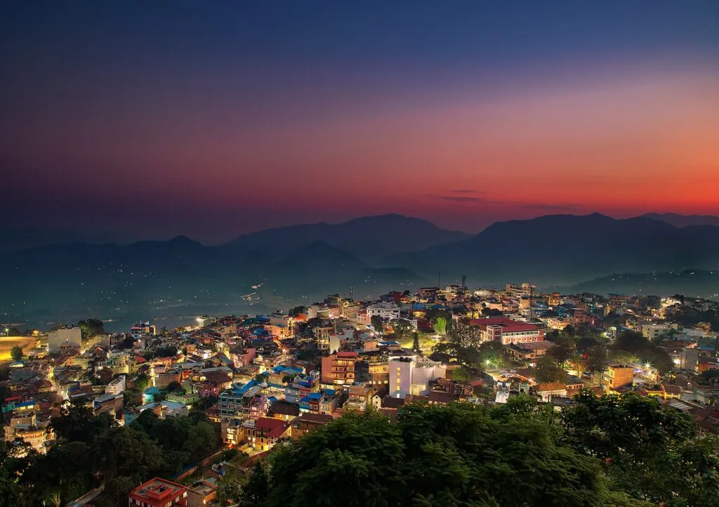Evening View of Tansen